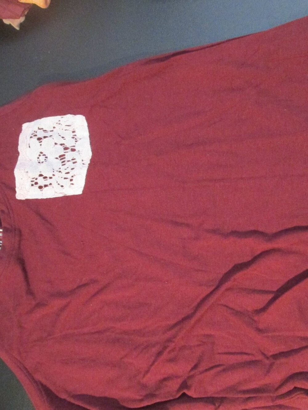 Juniors size S maroon tank by "Go Wild" GUC
